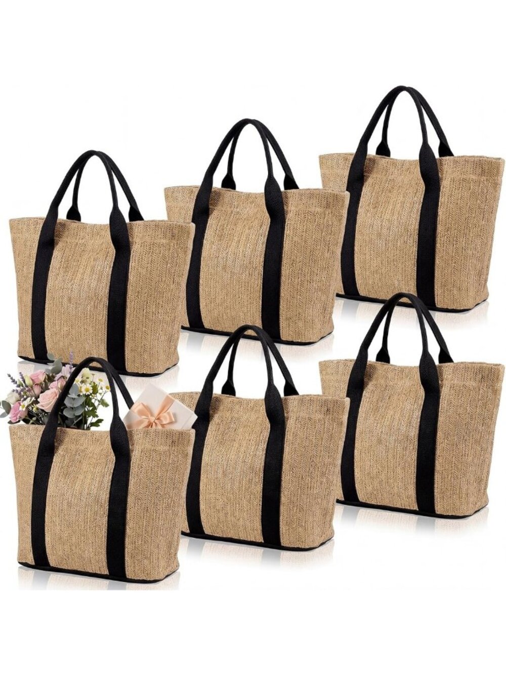 Chic Mini Beach Straw Bag for Bridesmaid, Summer Party, Vacation Essential
